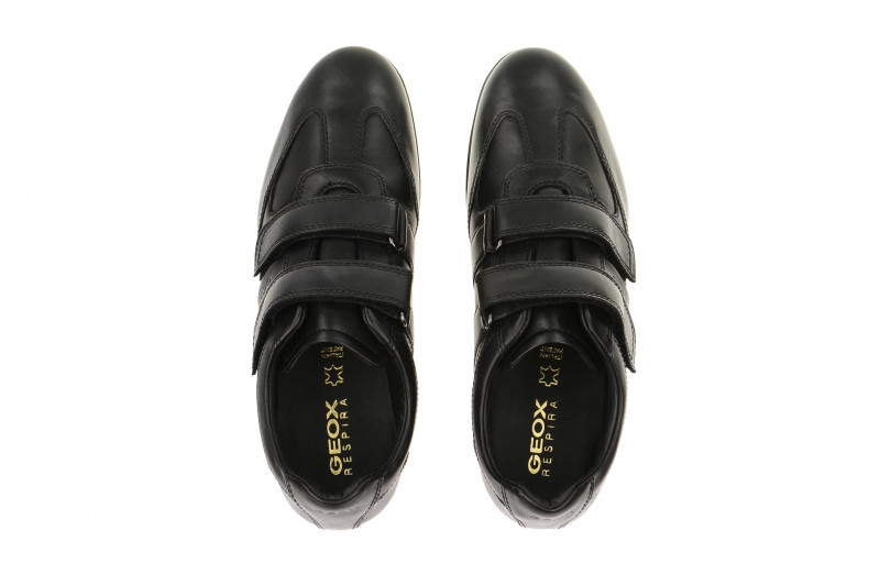 Geox Respira Symbol D Herrenschuhe in schwarz Klettverschluss