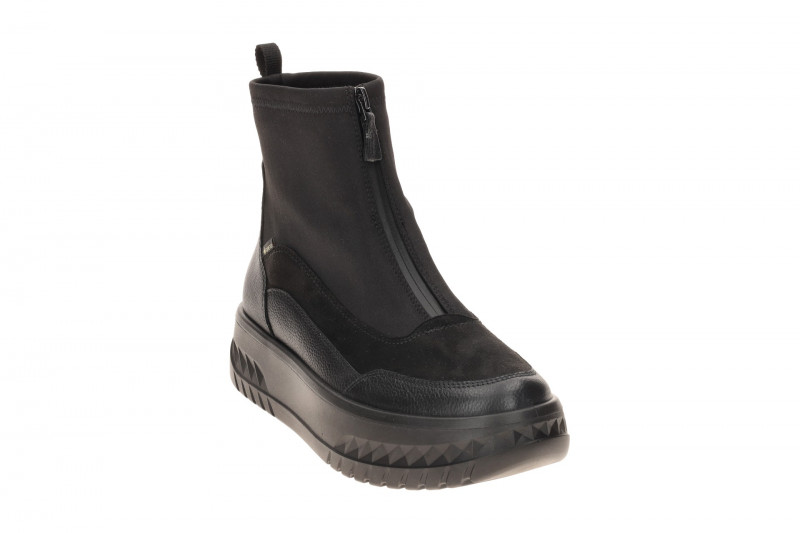 ARA Monaco Plateau Stiefelette schwarz H-Weite GORE-TEX
