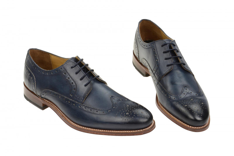 Gordon & Bros Schuhe Fabian blau GoodYear Welted 5093