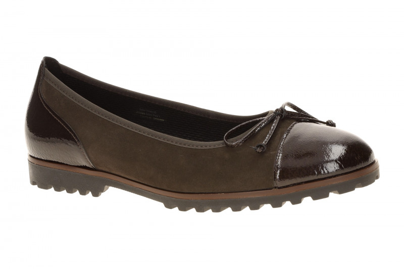 Gabor Ballerina braun mocca Lack Velour 3007