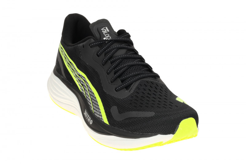 Puma Velocity Nitro Schuhe schwarz gelb Herren Sportschuhe Sneaker
