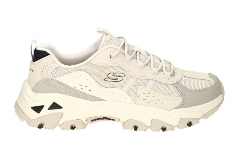 Skechers D´Lites Hiker Schuhe weiß beige natural Sport Adventure