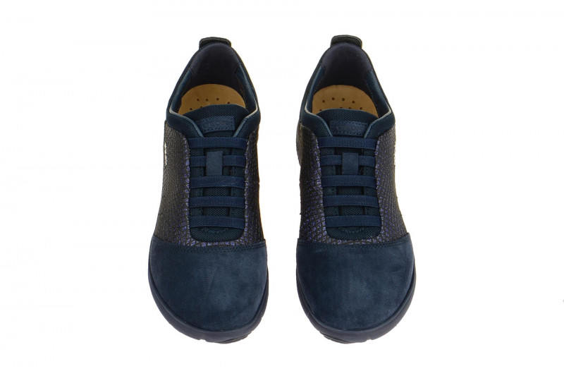 Geox Nebula Slipper blau Glitter