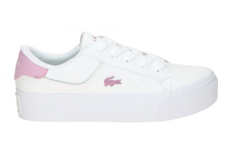 Lacoste Ziane Plateau Sneakers Schuhe weiß pink Damen 0021