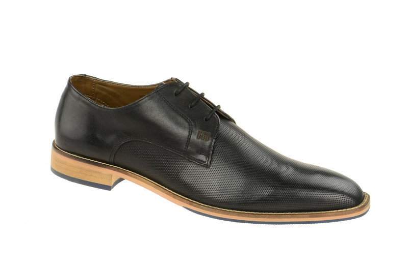 Gordon &amp; Bros Schuhe Lorenzo schwarz perforiert S500311