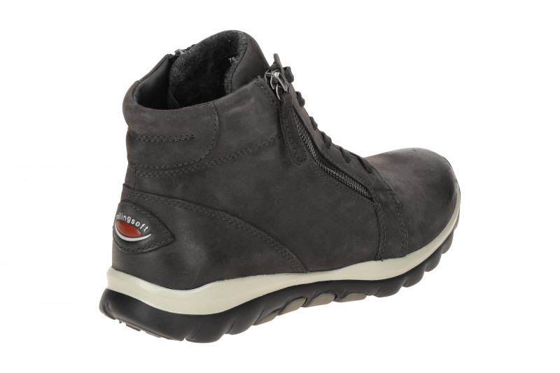 Gabor RollingSoft Schuhe Stiefel dunkelgrau Nubuck