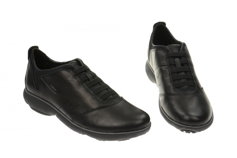 Geox Nebula Schuhe schwarz Glattleder U52D7B