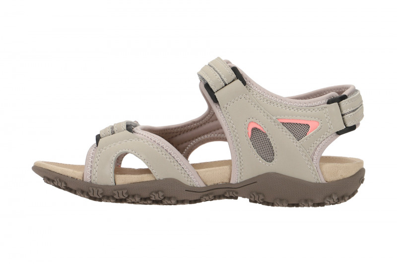 Geox Strel Damen Sandale grau rosa D9225B