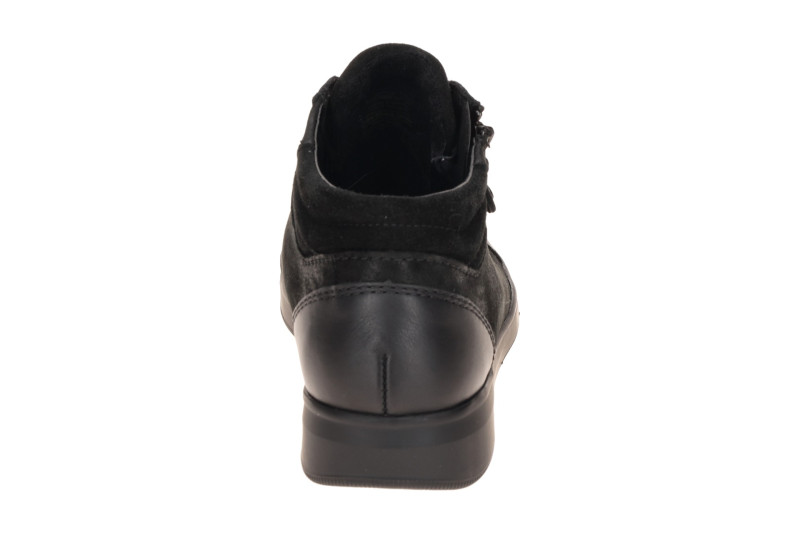 ARA Rom Schuhe schwarz Schimmer Mid-Cut Sneaker 12-14499