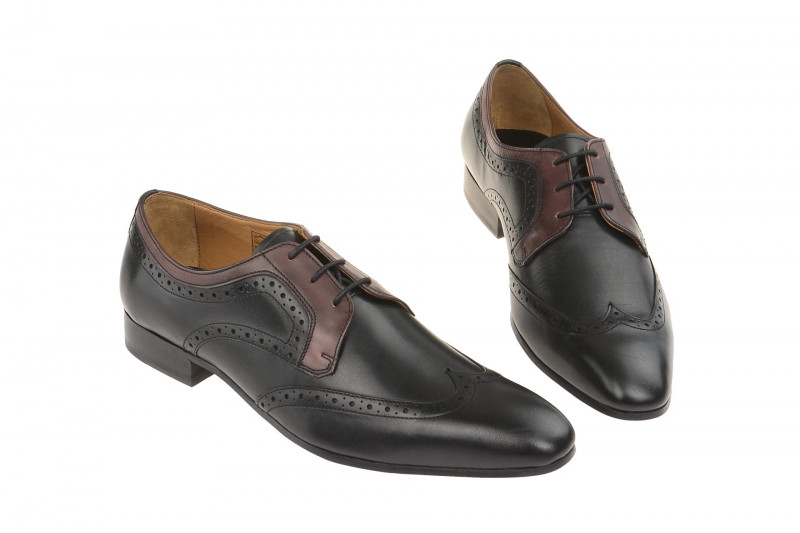 Gordon & Bros Schuhe Lorenzo schwarz bordo 623048