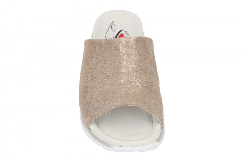 Gabor RollingSoft Pantolette beige metallic