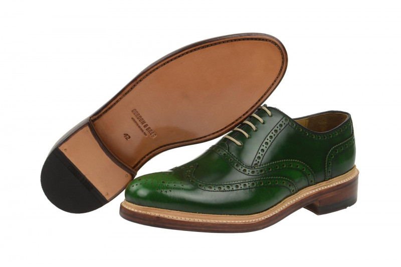 Gordon & Bros Levet Schuhe grün Rahmengenäht 2506-E