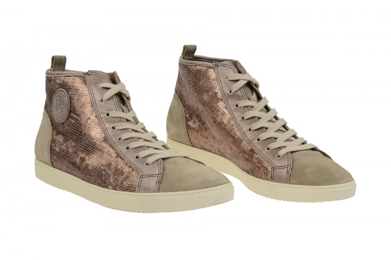 Paul Green Schuhe beige rose Paillette 4239