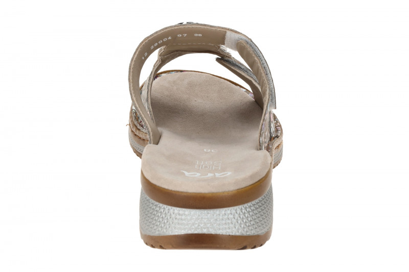 ara Hawaii Pantolette grau bunt gepunktet 12-29004