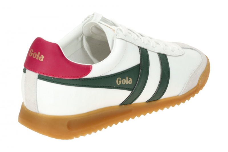 Gola Torpedo Leather Damen Sneakers Schuhe weiß grün CLB622