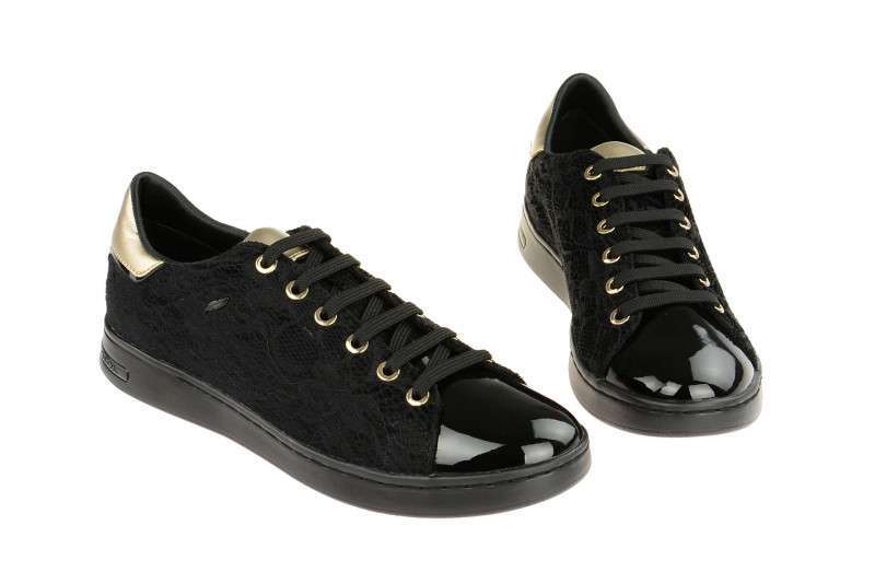 Geox Respira Jaysen A Damen Sneaker in schwarz gold