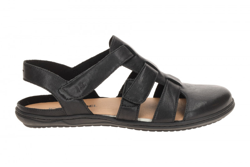 Josef Seibel Damen Sandale Caitlyn 01 schwarz Barfußschuhe