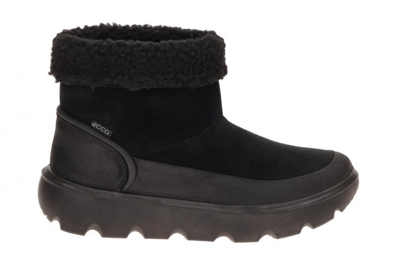 ecco Glacia Winter Schlupf Stiefelette schwarz Wasserdicht 243313