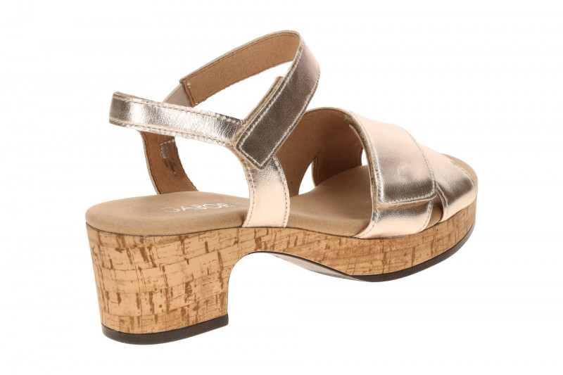 Gabor Plateau Sandalette grau Metallic 82.072.62