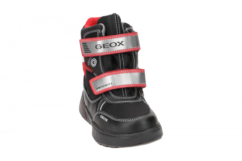 Geox Sveggen Kinder Stiefel schwarz rot Warmfutter J267UC