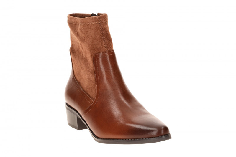 Caprice Stiefelette Ankle Boot braun cognac Stretch 25312