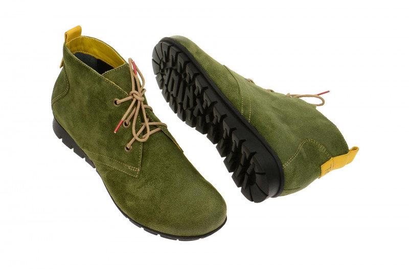 Think Menscha Stiefelette grün Velour