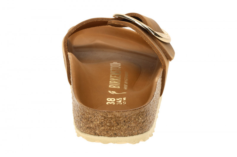Birkenstock Madrid Big Buckle Pantolette braun gold 1006525