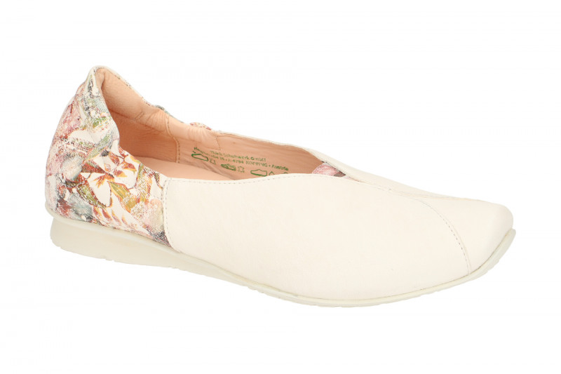 Think Chilli Schuhe Ballerina weiß effekt