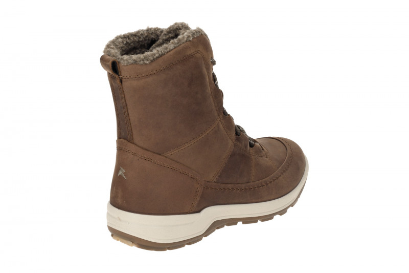 Ecco Trace Winter Schnür Stiefel braun cocoa Warmfutter