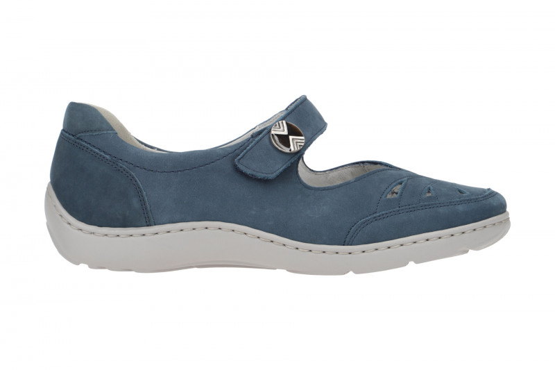Waldläufer Henni Mary-Jane Schuhe blau jeans 496309