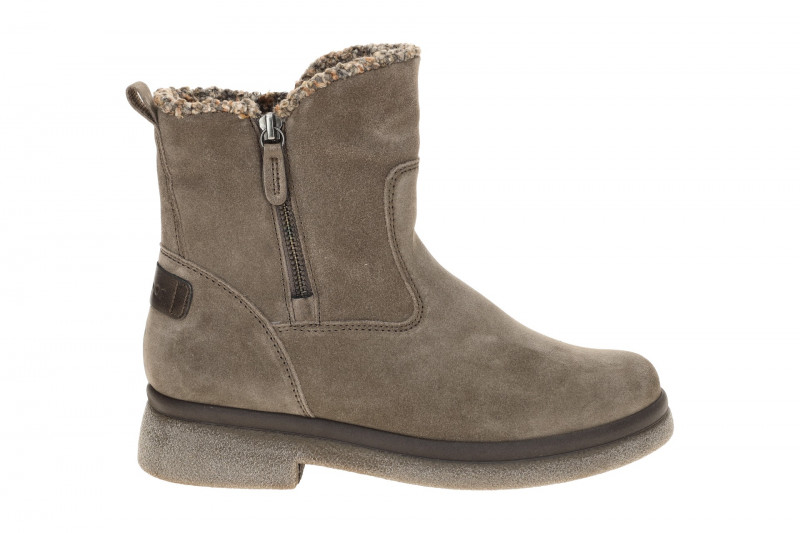 Gabor Stiefelette grau Velour Stoff-Kragen 71.741.18