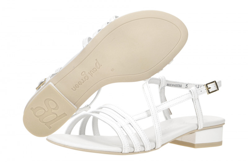 Paul Green Sandalette weiß Lack 7621