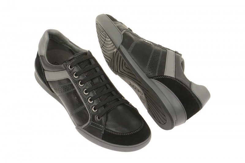 Geox Kristof Schuhe schwarz grau Gr 40