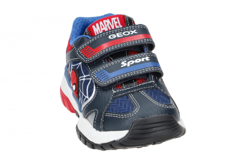 Geox Tuono Kinder Schuhe blau navy Spider-Man J35AXB
