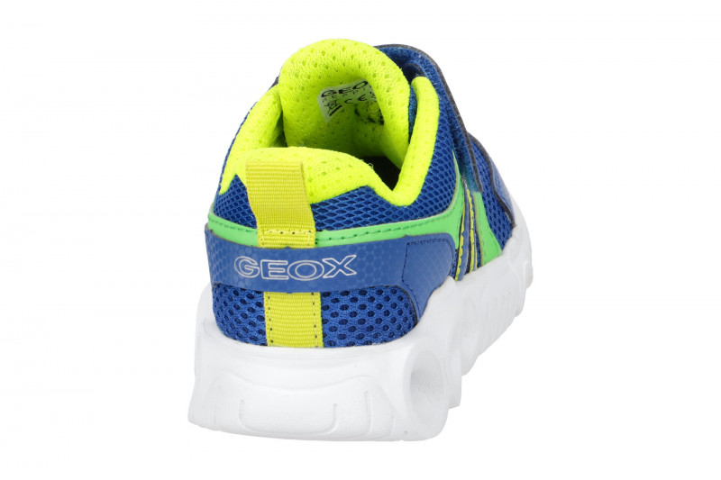 Geox Wroom Kinder Schuhe blau grün Lights J25GAB