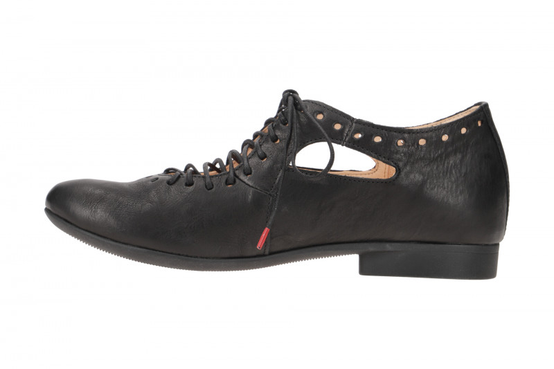 Think Guad Schnür Schuhe schwarz gelocht 565