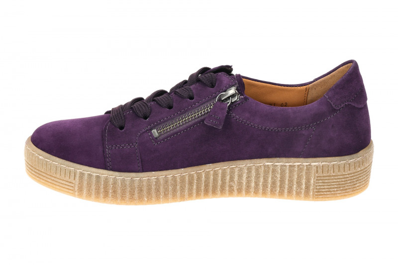 Gabor Schuhe Sneakers lila Samt 53.334.13