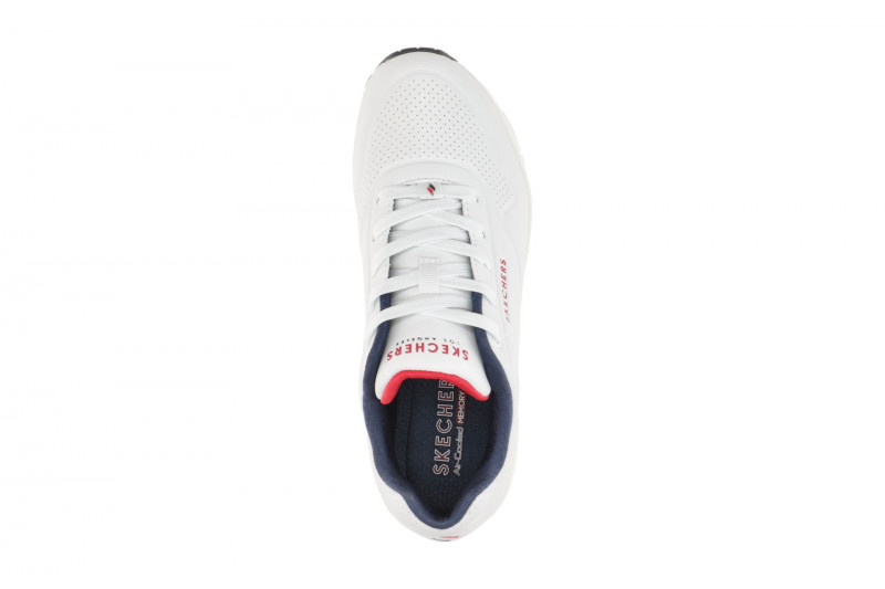 Skechers Uno Schuhe weiß blau Damen Sneakers 73690
