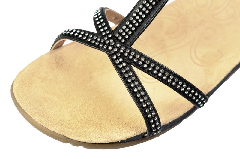 Clarks Rona Sparkle Sandale in schwarz