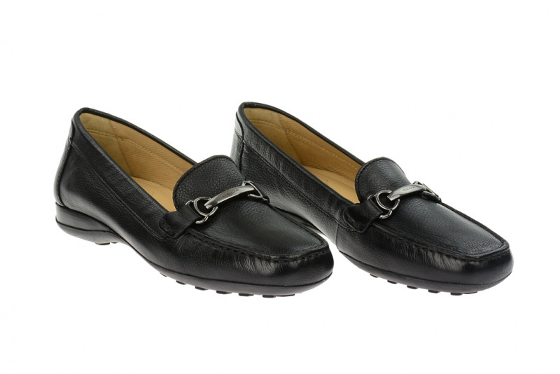 Geox Euro Slipper Mokassin schwarz D4245A