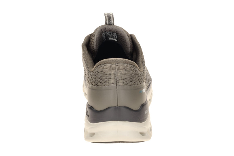 Skechers Glide Step Schuhe taupe grau Herren SLIP-INS wasserdicht 233014