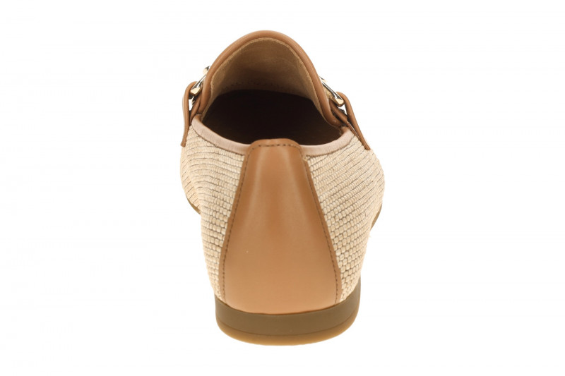 Gabor Slipper Loafer beige braun Bast 85.214.48