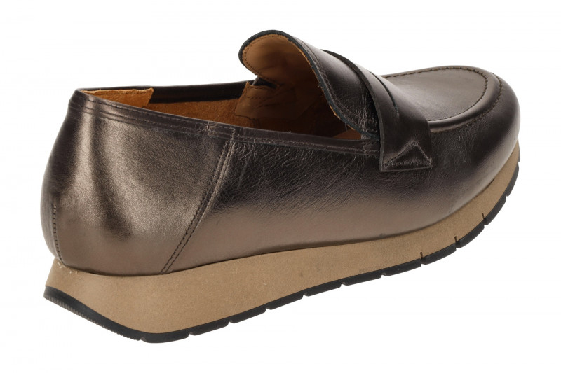 Gabor comfort Schuhe Slipper taupe bronze metallic 52.471.15
