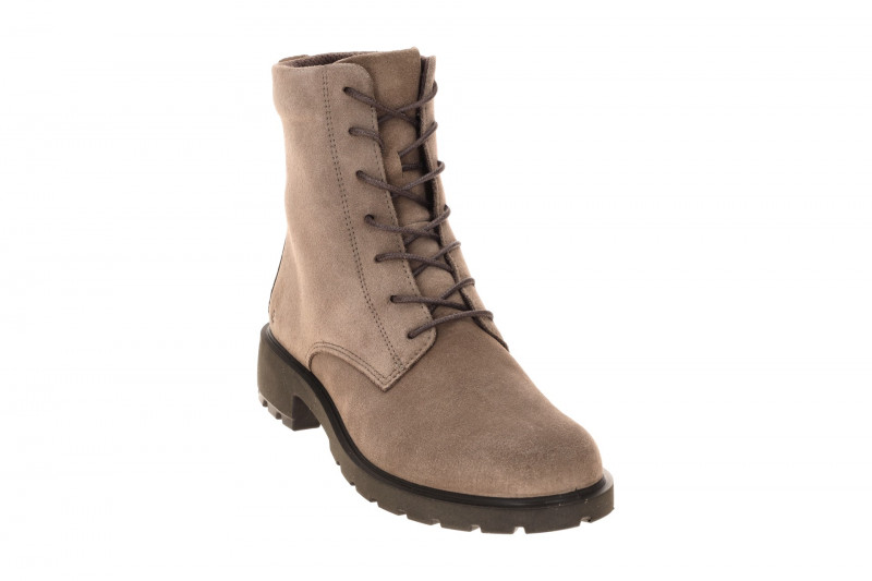 Ecco Metropole Vienna Stiefel Boots taupe braun Velour 231303