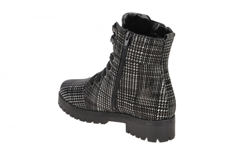 Waldläufer Hanako Stiefel schwarz weiß 338813