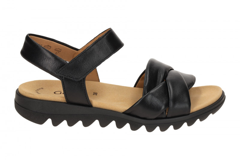 Gabor Fashion Kreuzriemchen Sandale schwarz 84.812.27