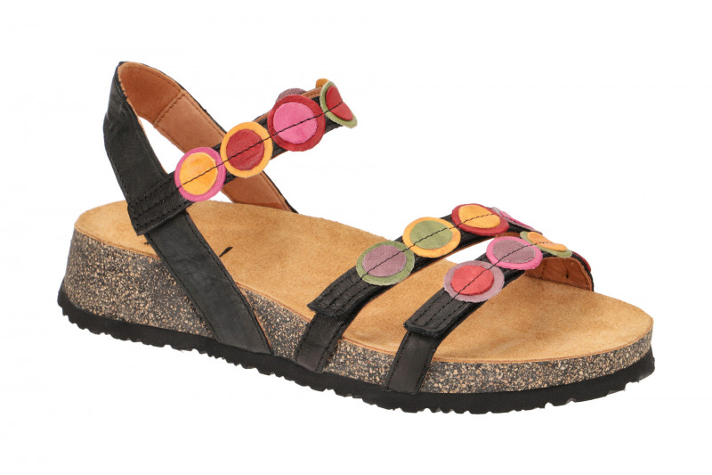Think Koak Sandale schwarz bunte Punkte 322