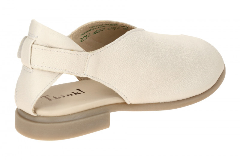 Think Kamaa Sandalette weiß panna Peeptoe 788