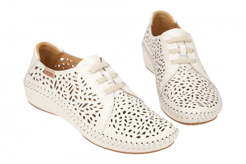 Pikolinos Vallarta Slipper weiß gelocht 655-4783