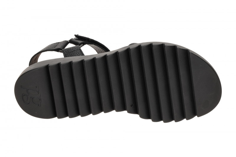 Paul Green Sandale schwarz Klett 7781